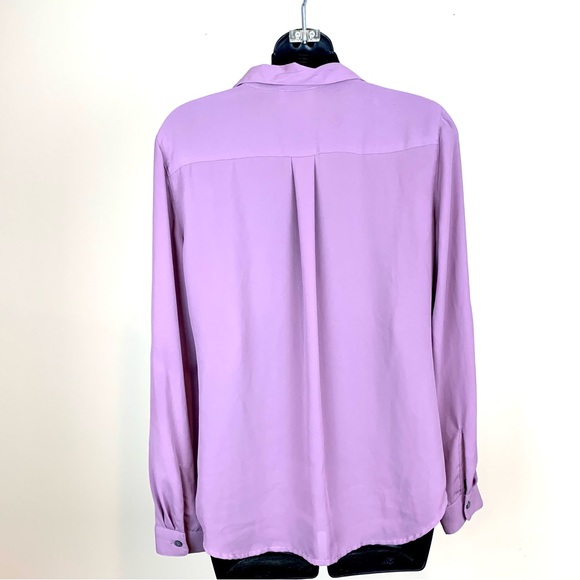 Loft Ann Taylor lavender button down dress shirt blouse , size small - Picture 3 of 5